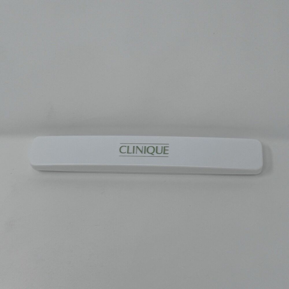 Vintage Clinique Makeup Plastic Storage Travel Case EMPTY 8”x1” White
